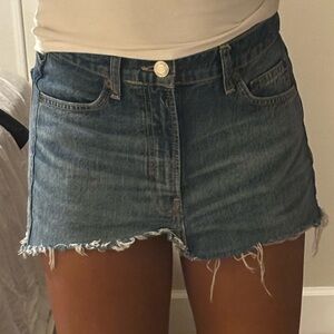 Denim mini skirt